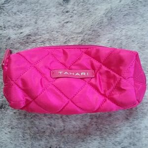 Tahari quilted zipper pouch